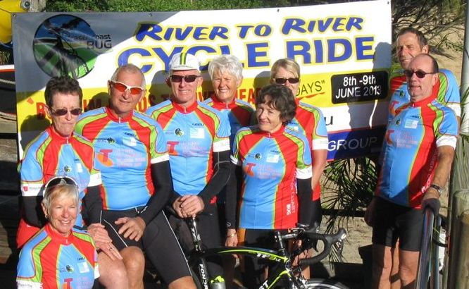 Members of the Fraser Coast Bicycle Users Group are gearing up for the River to River Ride. Members of the Fraser Coast Bicycle Users Group are gearing up for the River to River Ride.